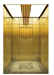 Passenger Elevator - Luxury Gold